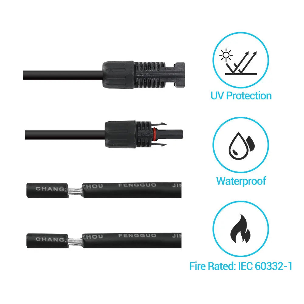 Off-Grid Solar Wiring Kit - Solar Panel to Charge Controller Adaptor Kit