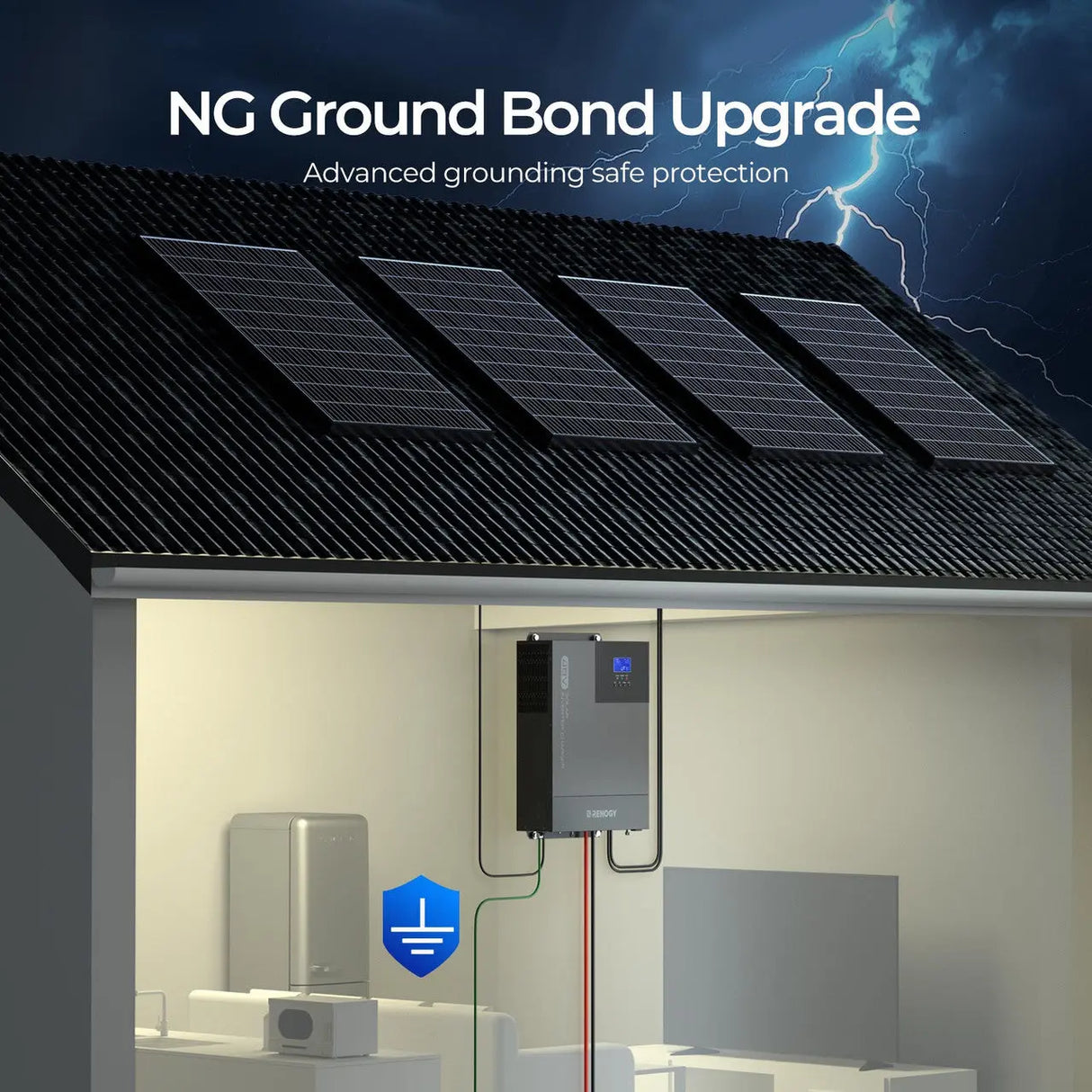 48V 3500W Pure Sine Wave Solar Inverter Charger Renogy