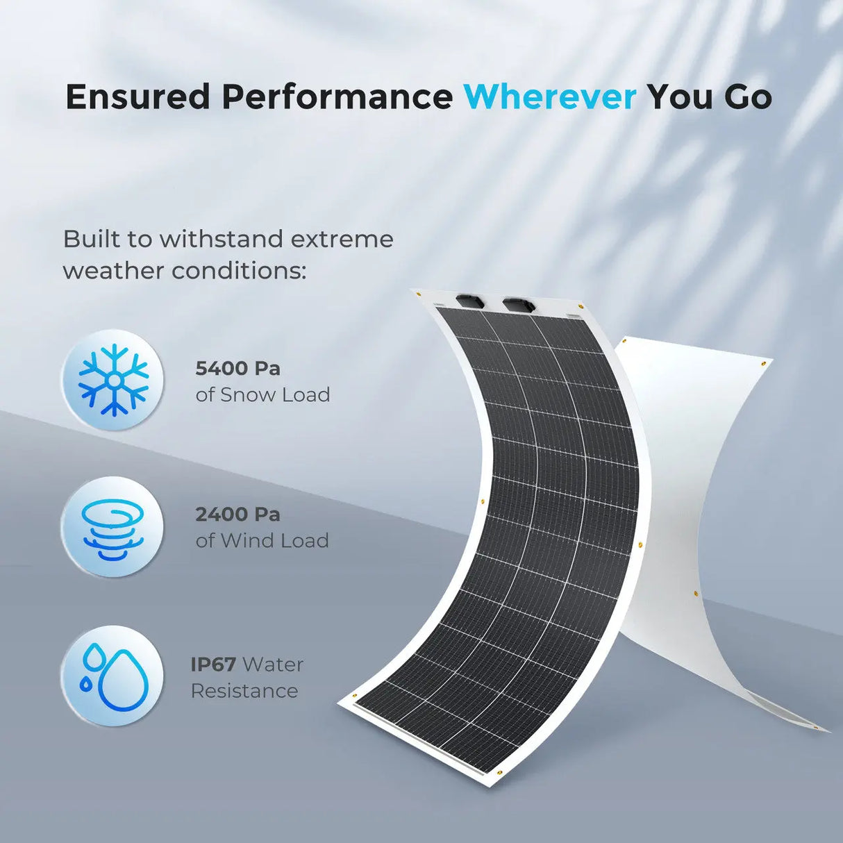 High efficiency 9BB monocrystalline solar cells for flexible panel