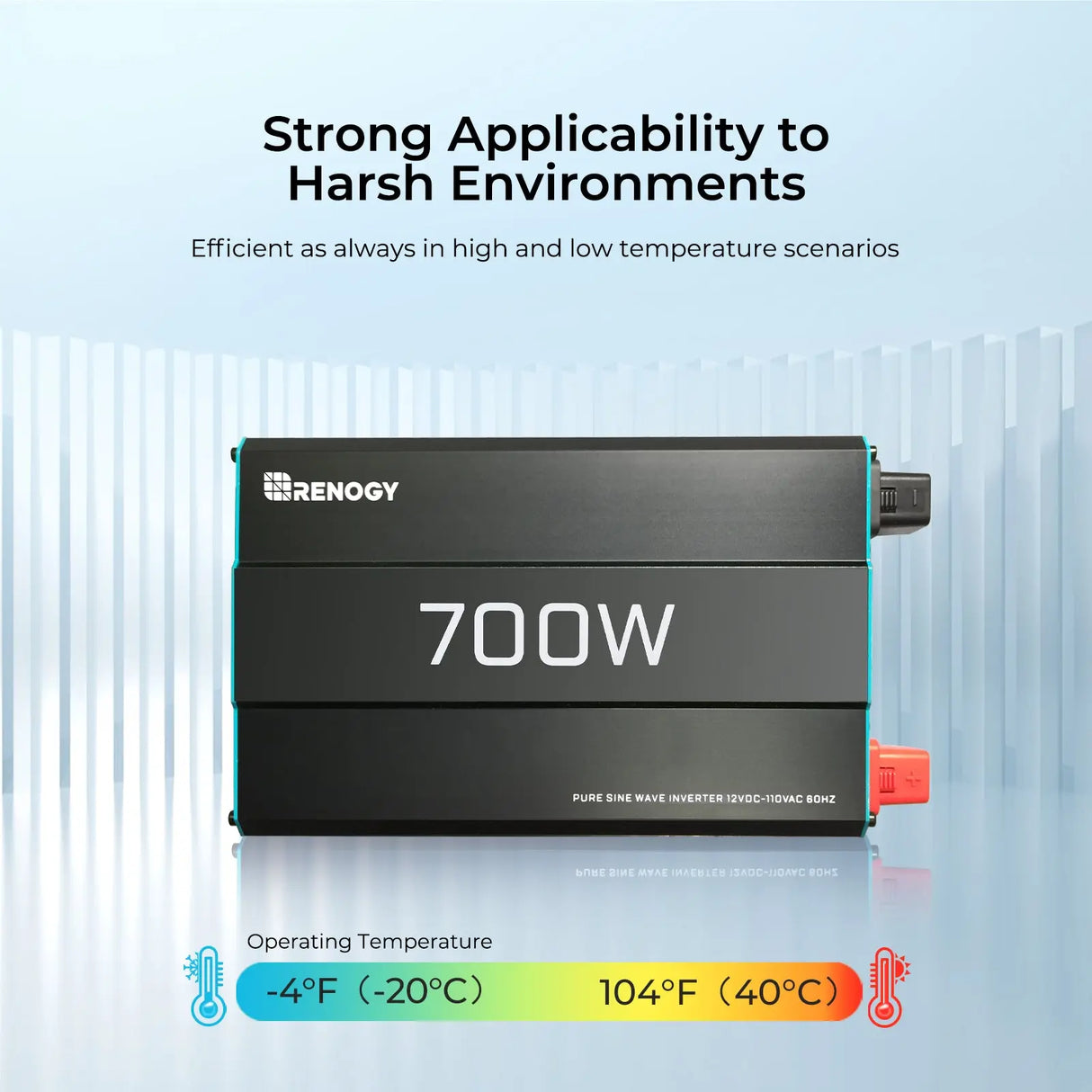 700W 12V Pure Sine Wave Inverter Renogy