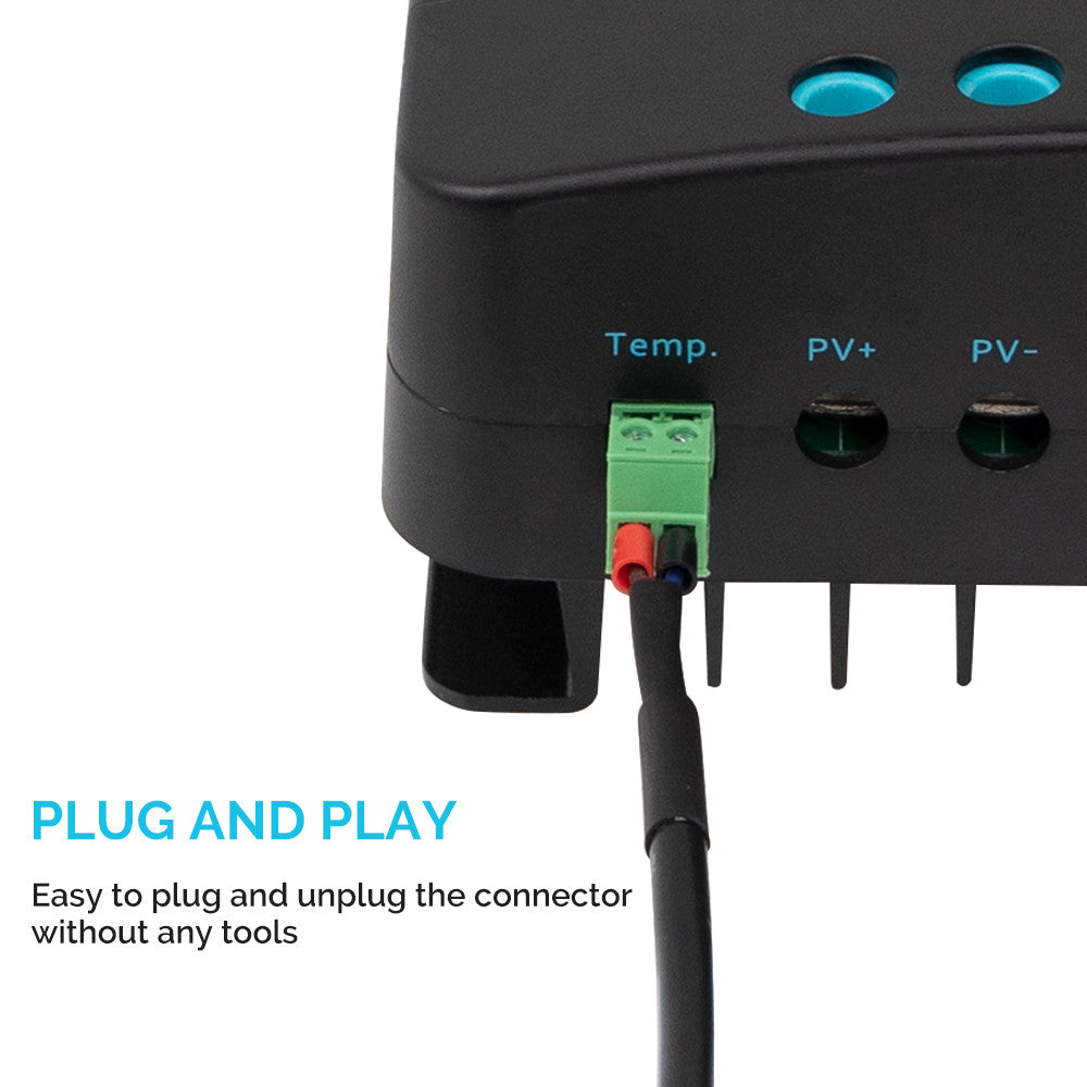 Battery Temperature Sensor for Renogy Solar Charge Controllers