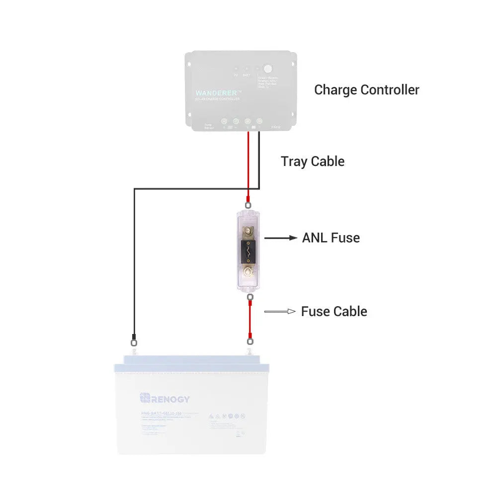 Renogy 20A/30A/40A/60A/100A ANL Fuse Set w/ Fuse