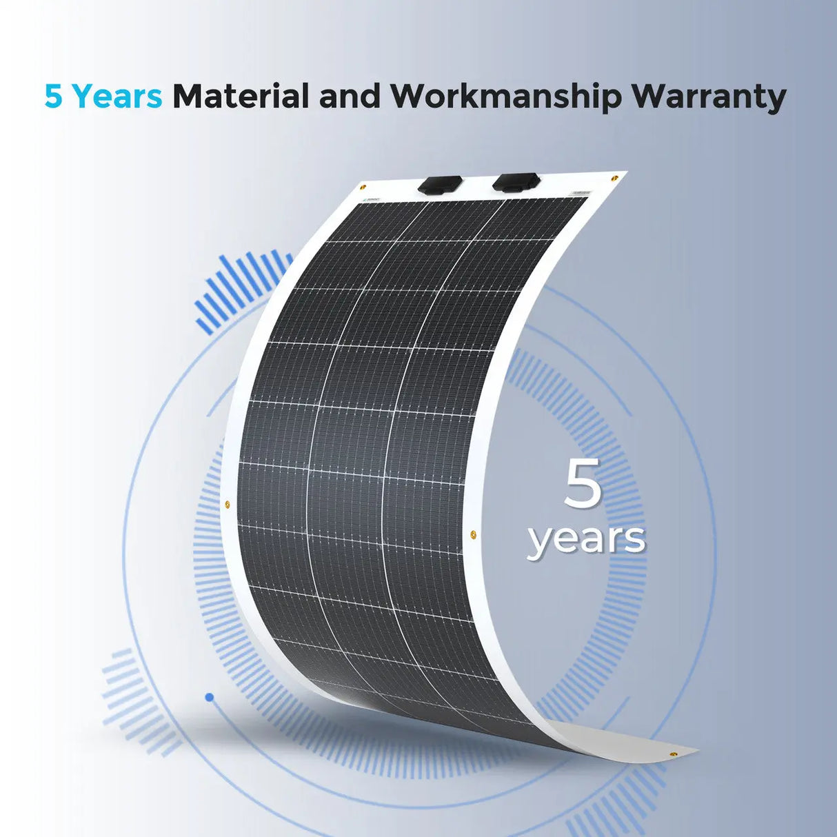 High efficiency 9BB monocrystalline solar cells for flexible panel