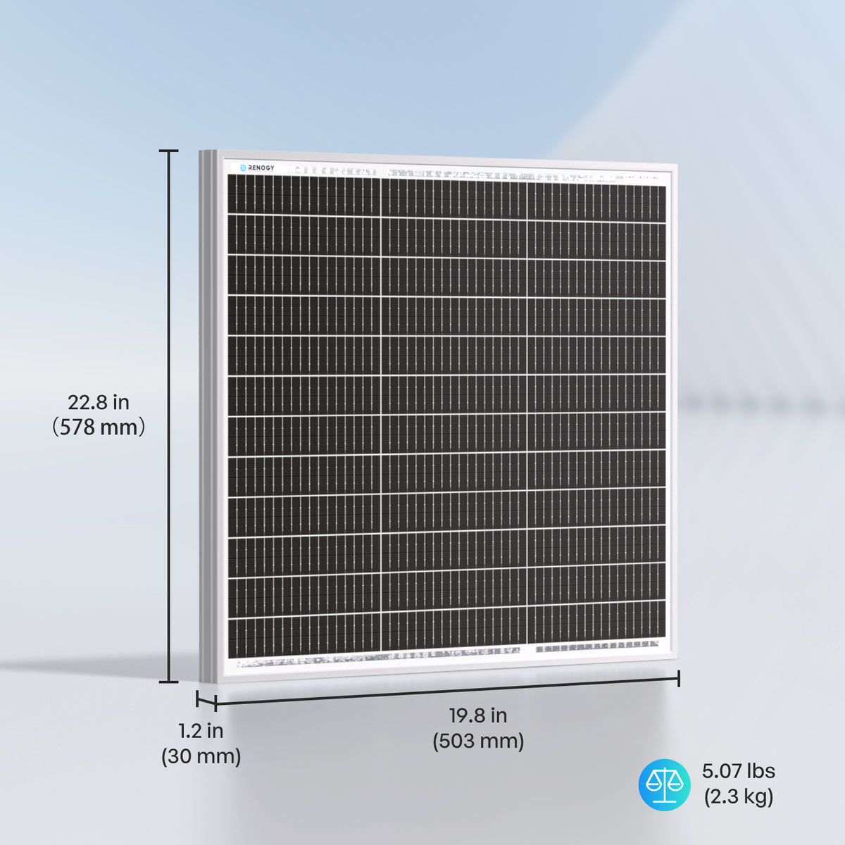 Renogy 50W Mono N-Type Rigid Solar Panel