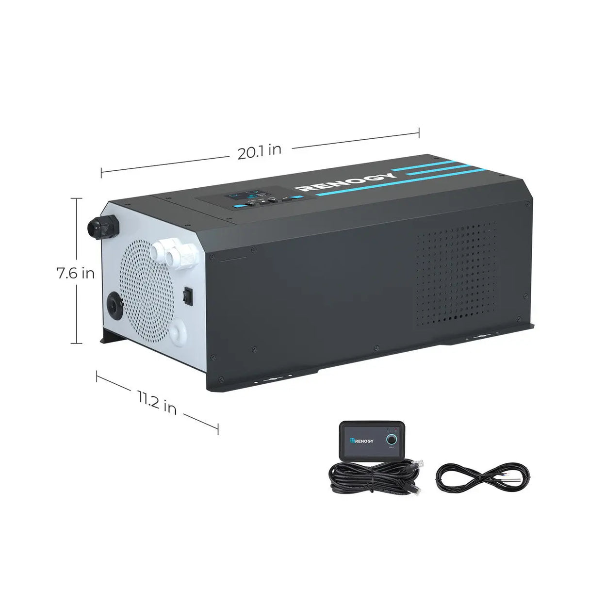 Open Box 3000W 12V Pure Sine Wave Inverter Charger w/ LCD Display Renogy