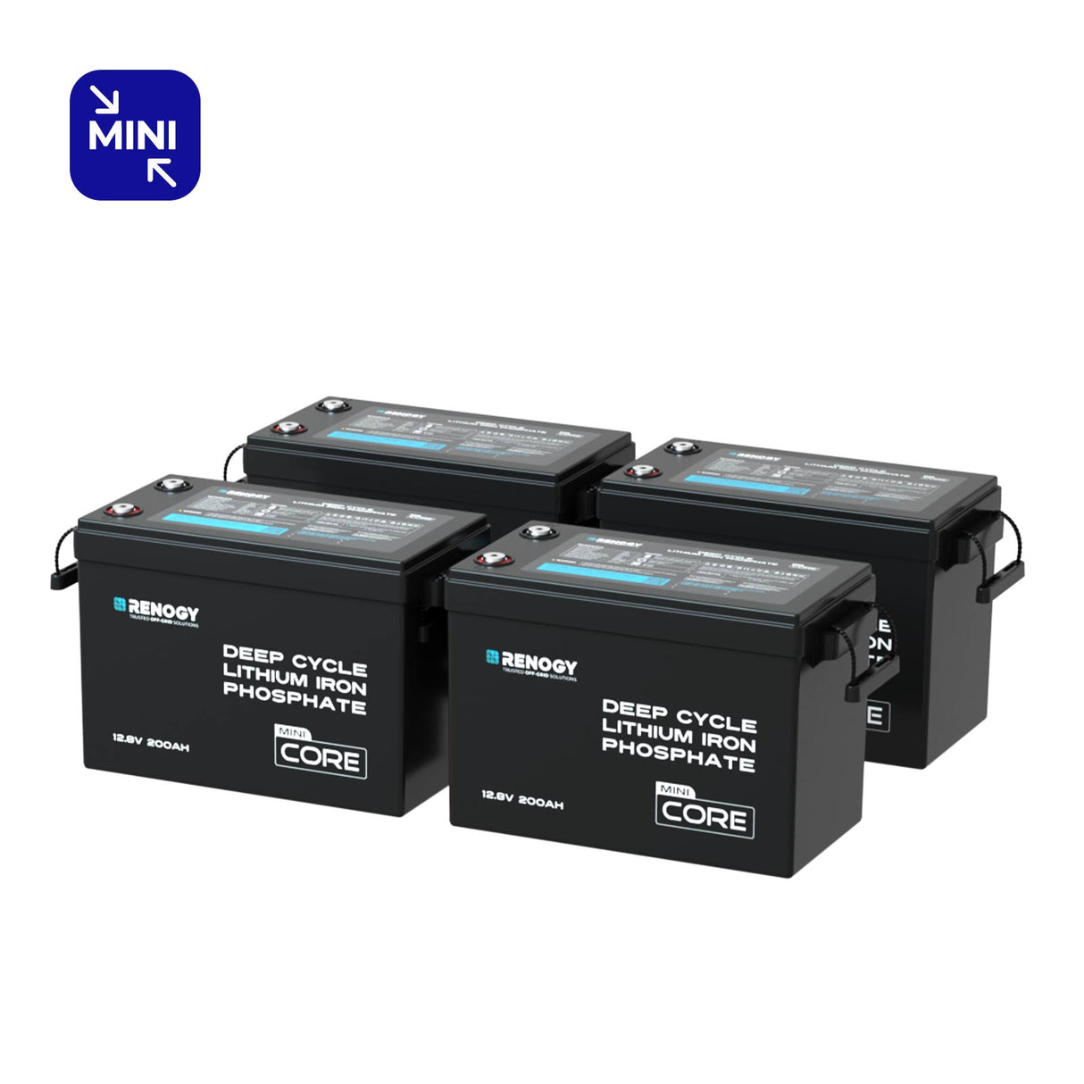 Renogy Core Mini - LiFePO4 12.8V 300/200/100Ah Lithium Batteries