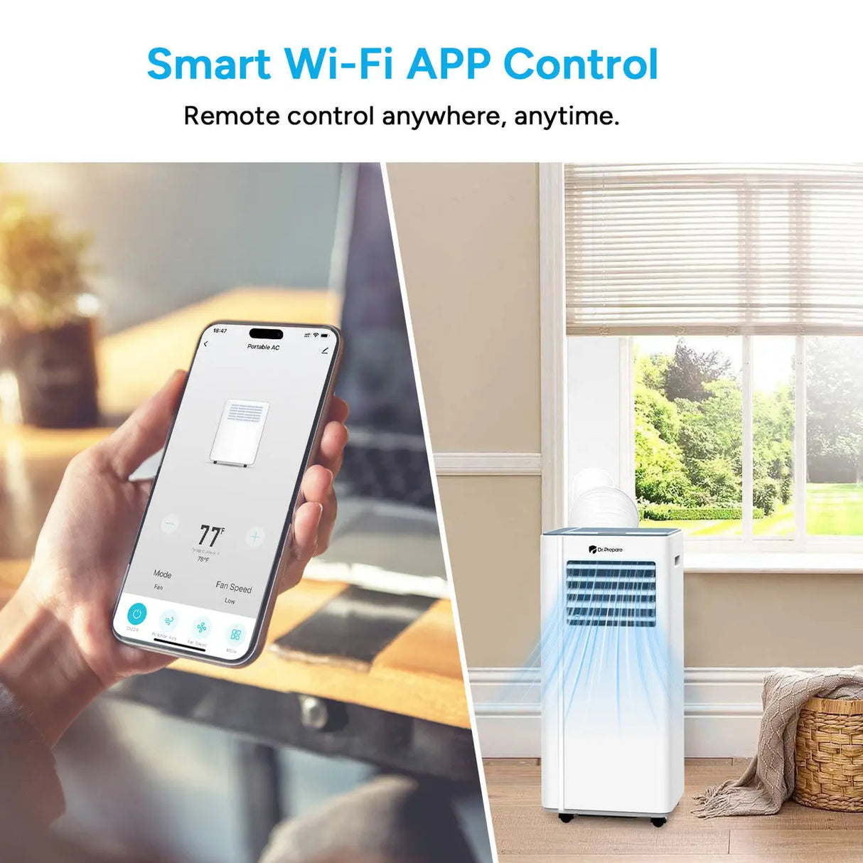 Dr.Prepare 10000 BTU Smart WiFi Portable Air Conditioner Renogy