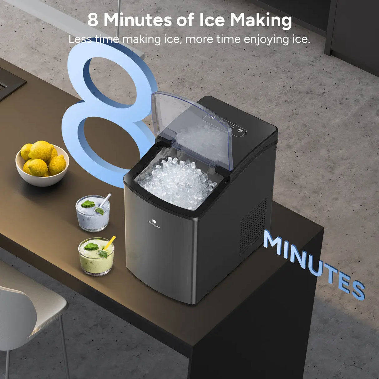 Dr.Prepare Countertop Nugget Ice Maker Renogy
