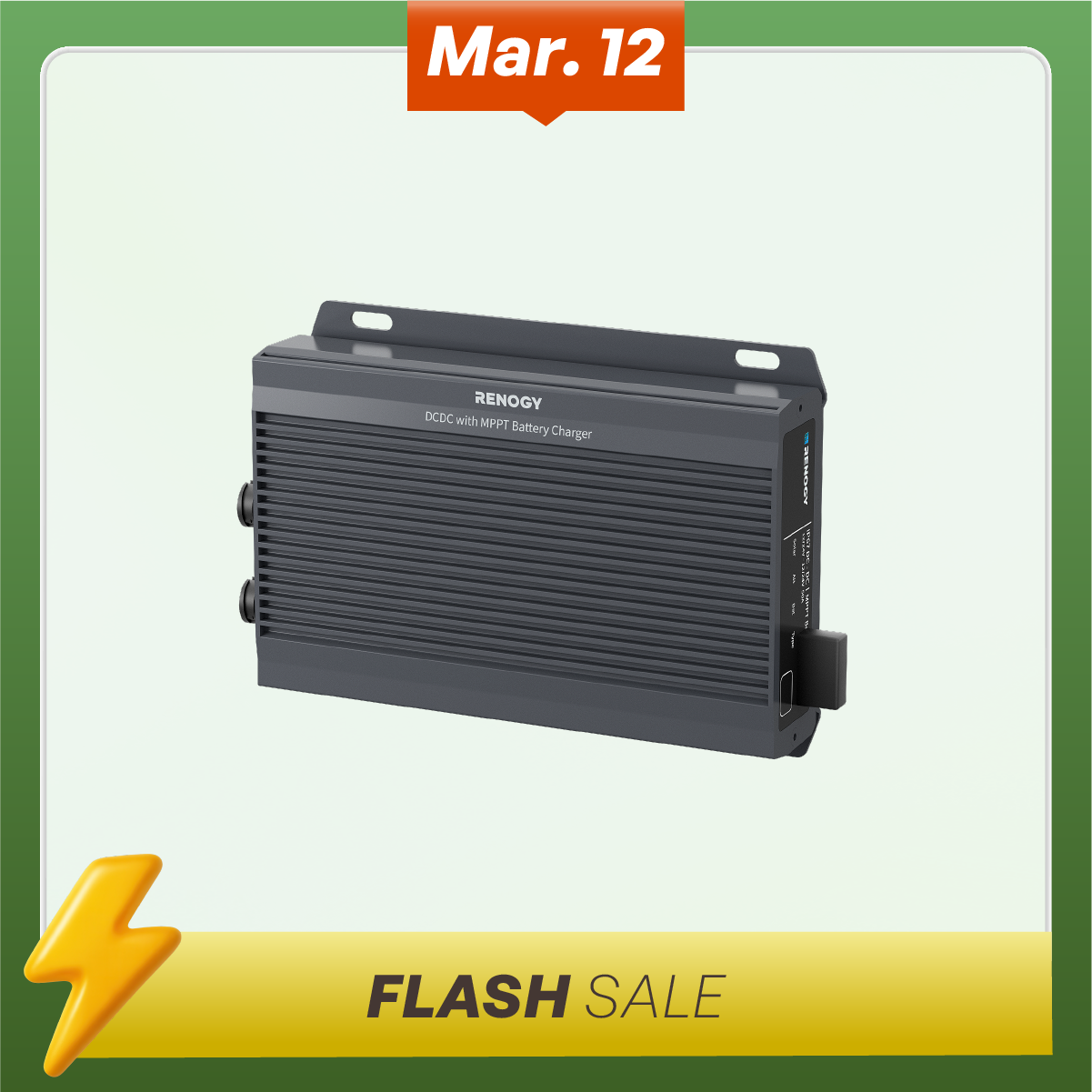 12V/24V IP67 50A DC-DC Battery Charger with MPPT