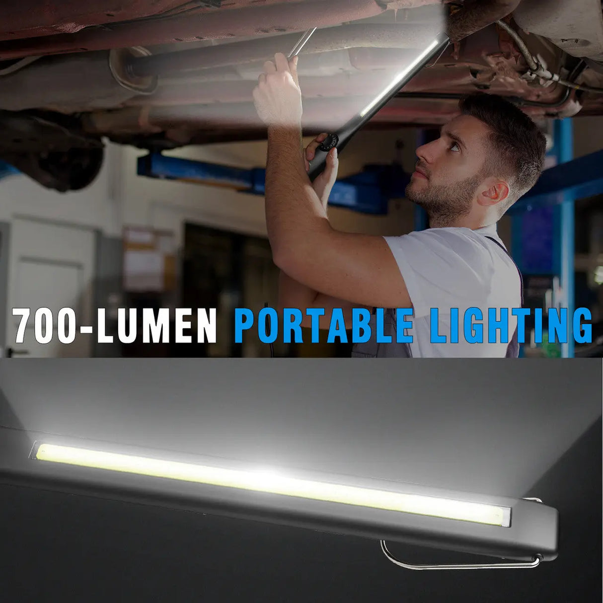 Dr. Prepare LED Work Light, 700 Lumens Rechargeable Work Light Renogy