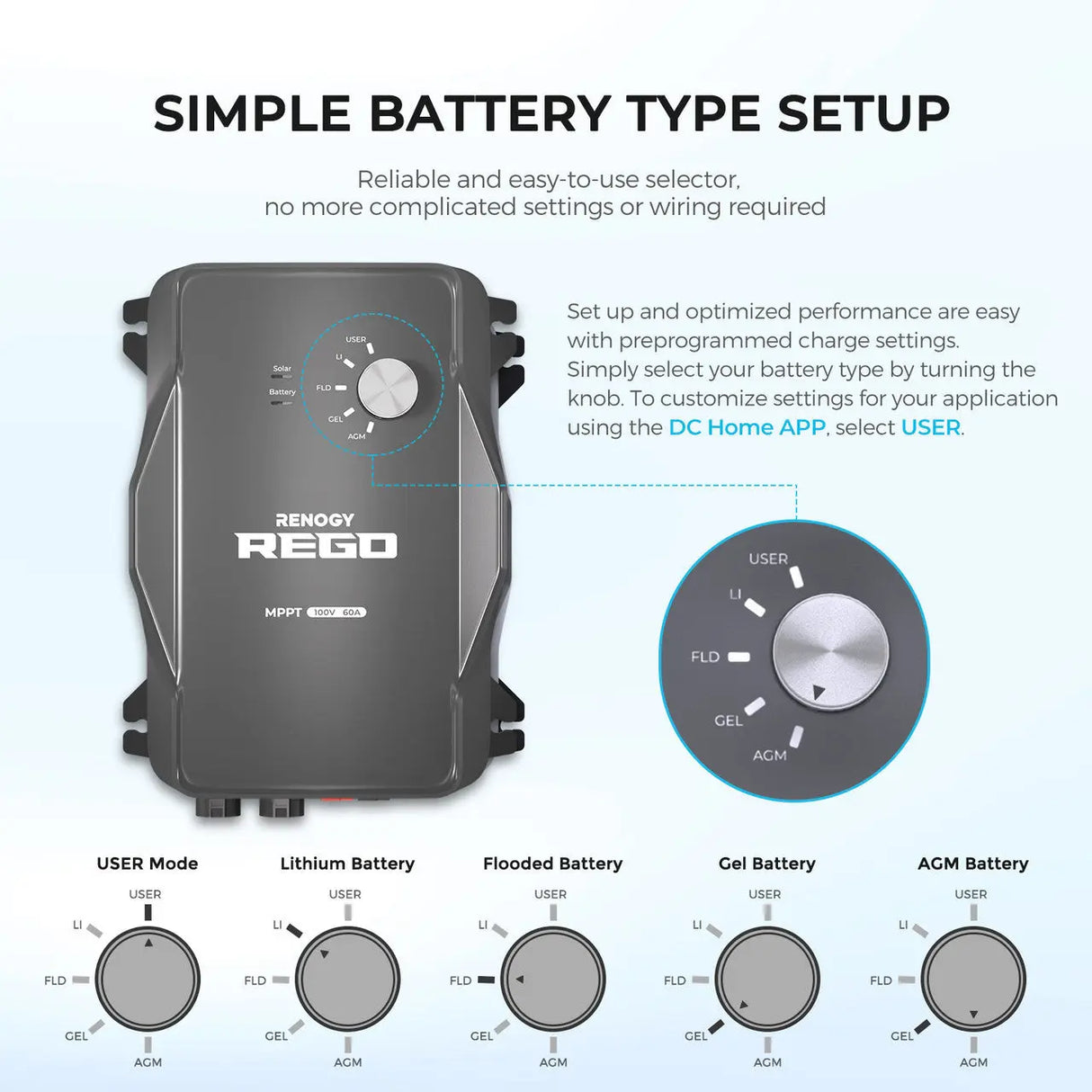 Simple Battery Type Setup