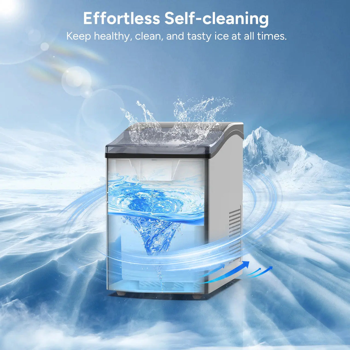 Dr.Prepare Countertop Nugget Ice Maker Renogy