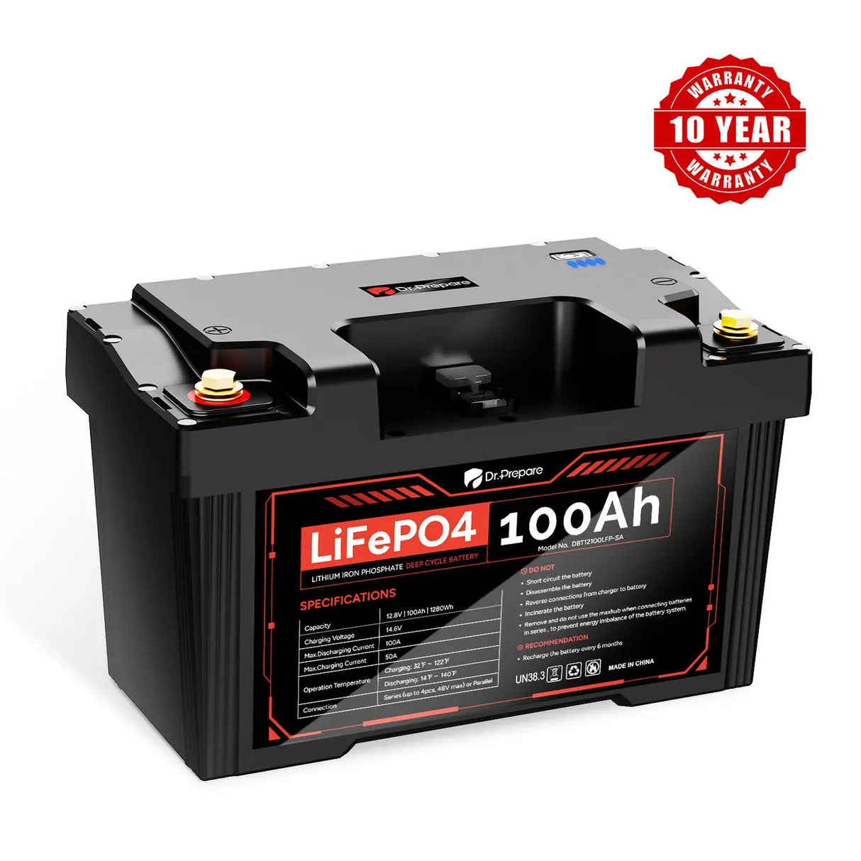 Dr.Prepare 2-in-1 PowerMax LiFePO4 Battery and Portable DC Power Station Renogy