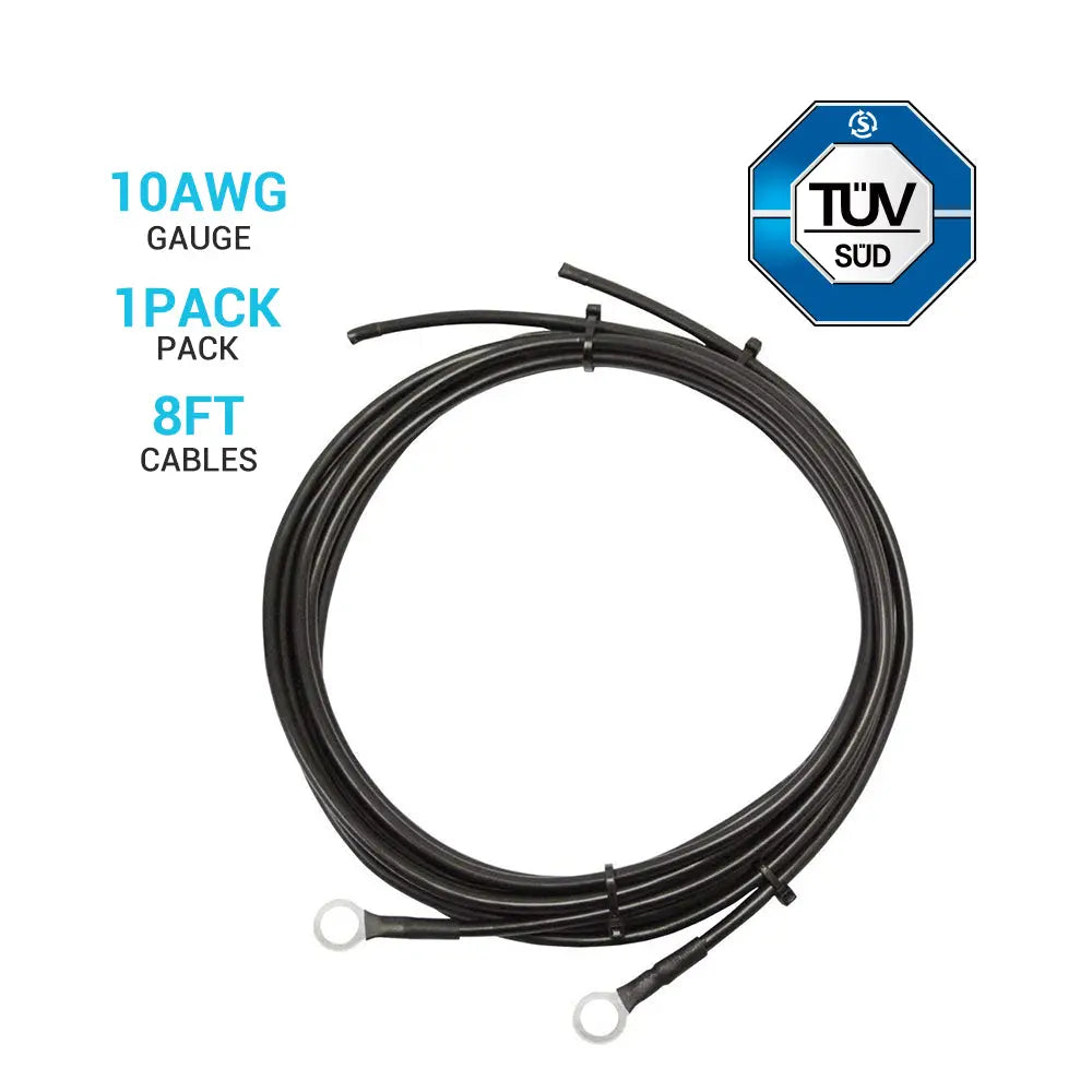 Battery to Charge Controller Tray Cables for 3/8 in Lugs Renogy