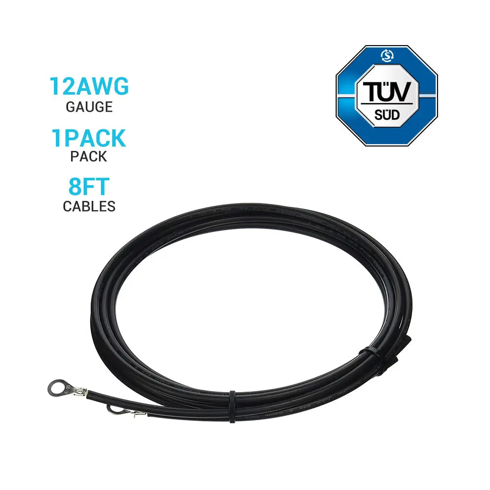 Battery to Charge Controller Tray Cables for 3/8 in Lugs Renogy