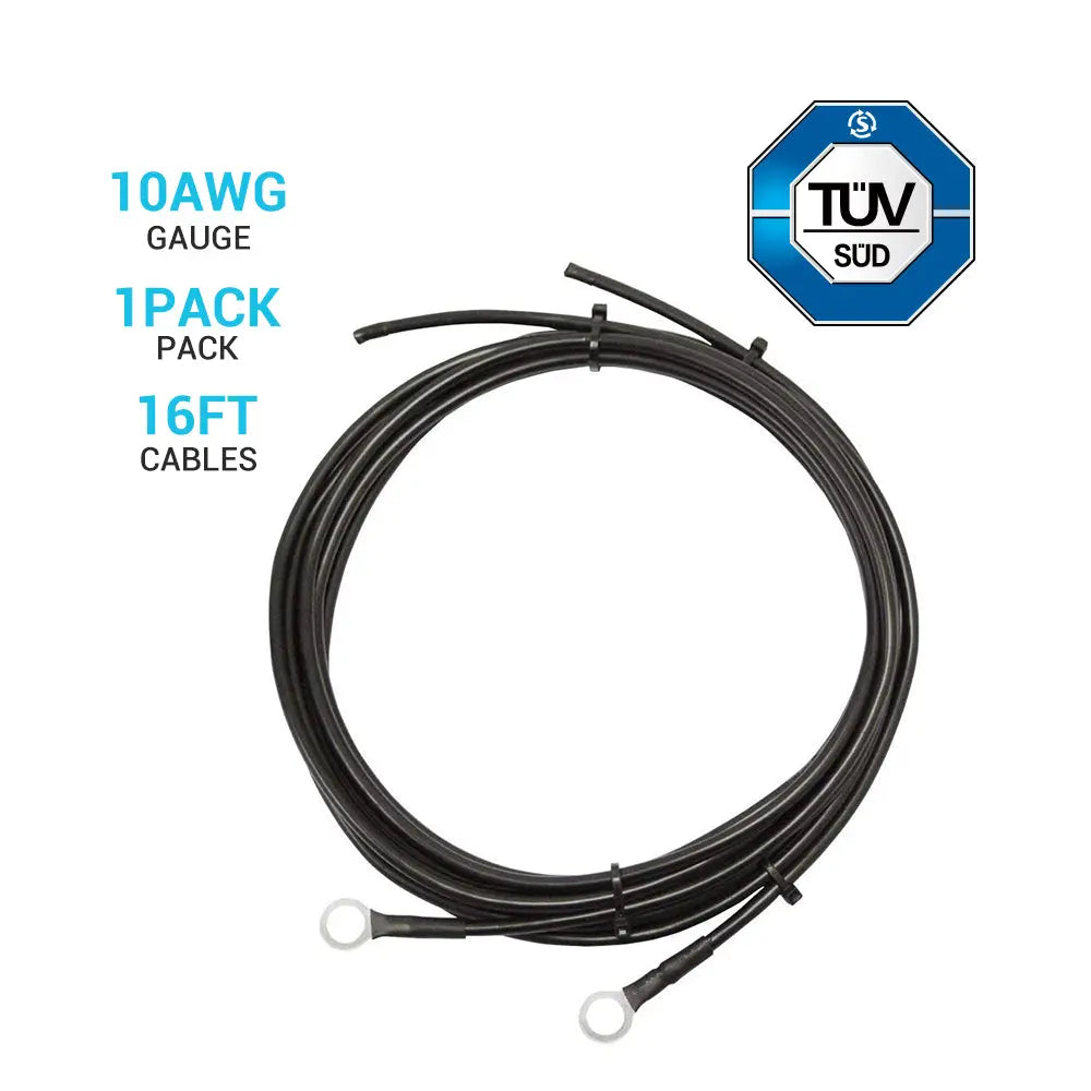Battery to Charge Controller Tray Cables for 3/8 in Lugs Renogy