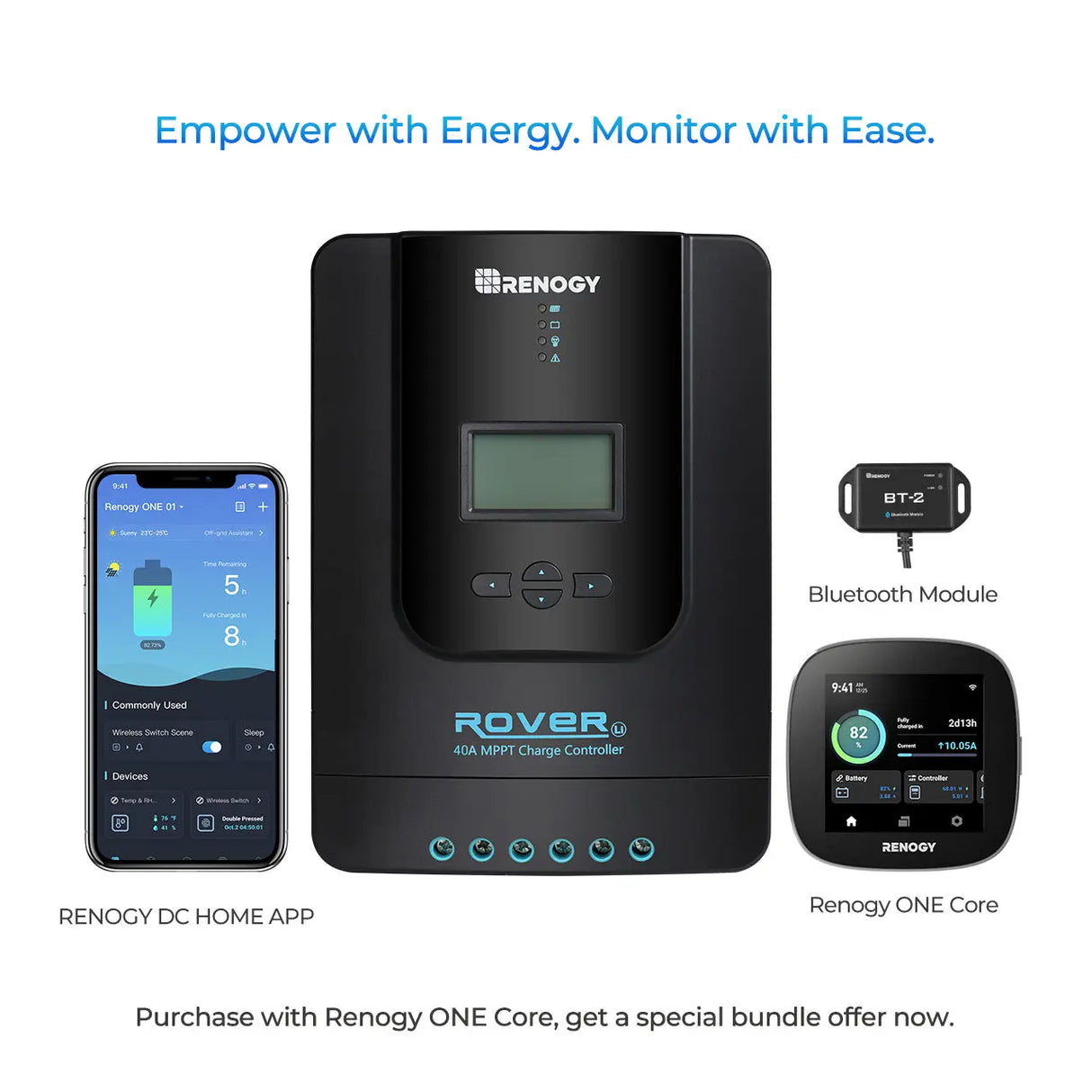 Rover Li 40 Amp MPPT Solar Charge Controller Renogy