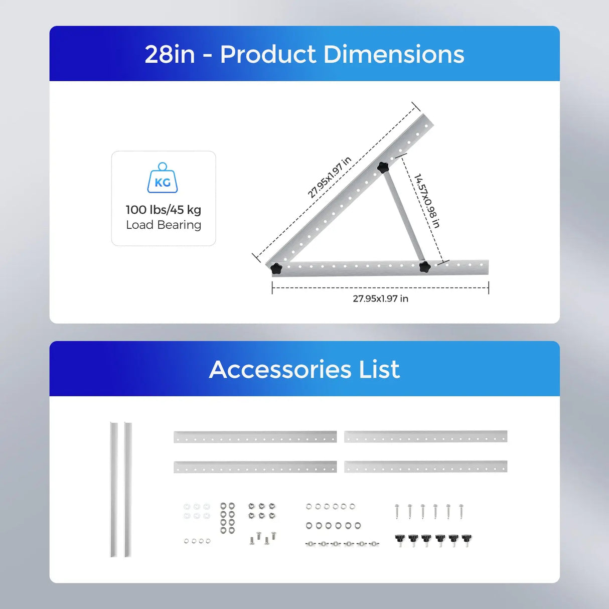 RV Tilt Mount Brackets Renogy