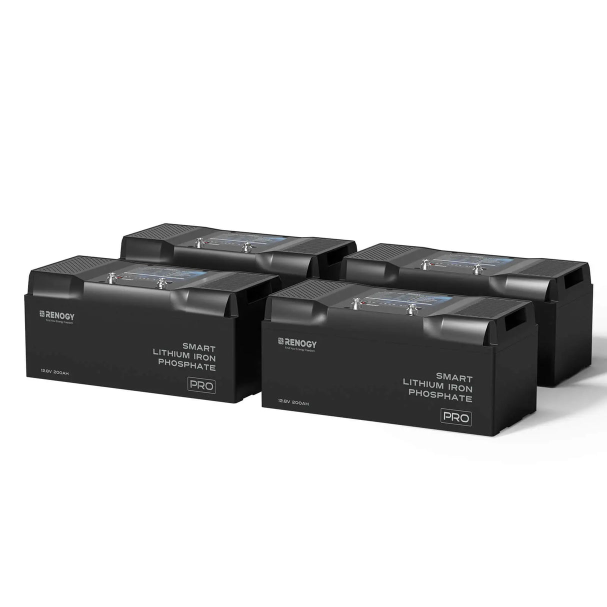 Pro - 12V 100Ah/200Ah Smart LiFePO4 Battery w/ Bluetooth & Self-Heating Renogy