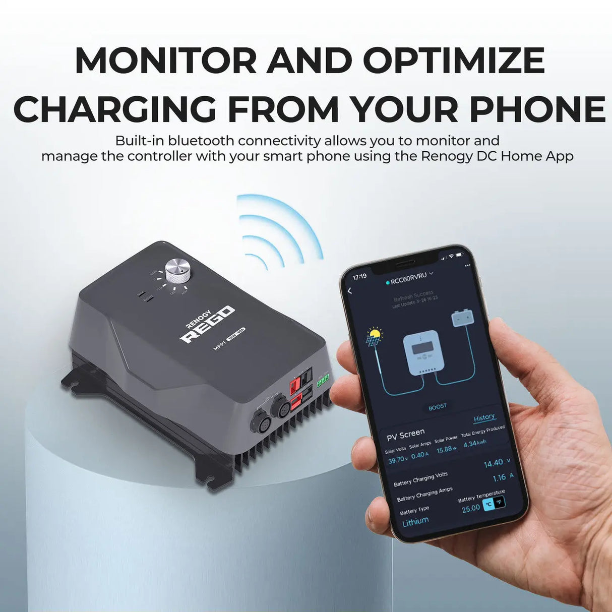 REGO 12V 60A MPPT Solar Charge Controller Renogy