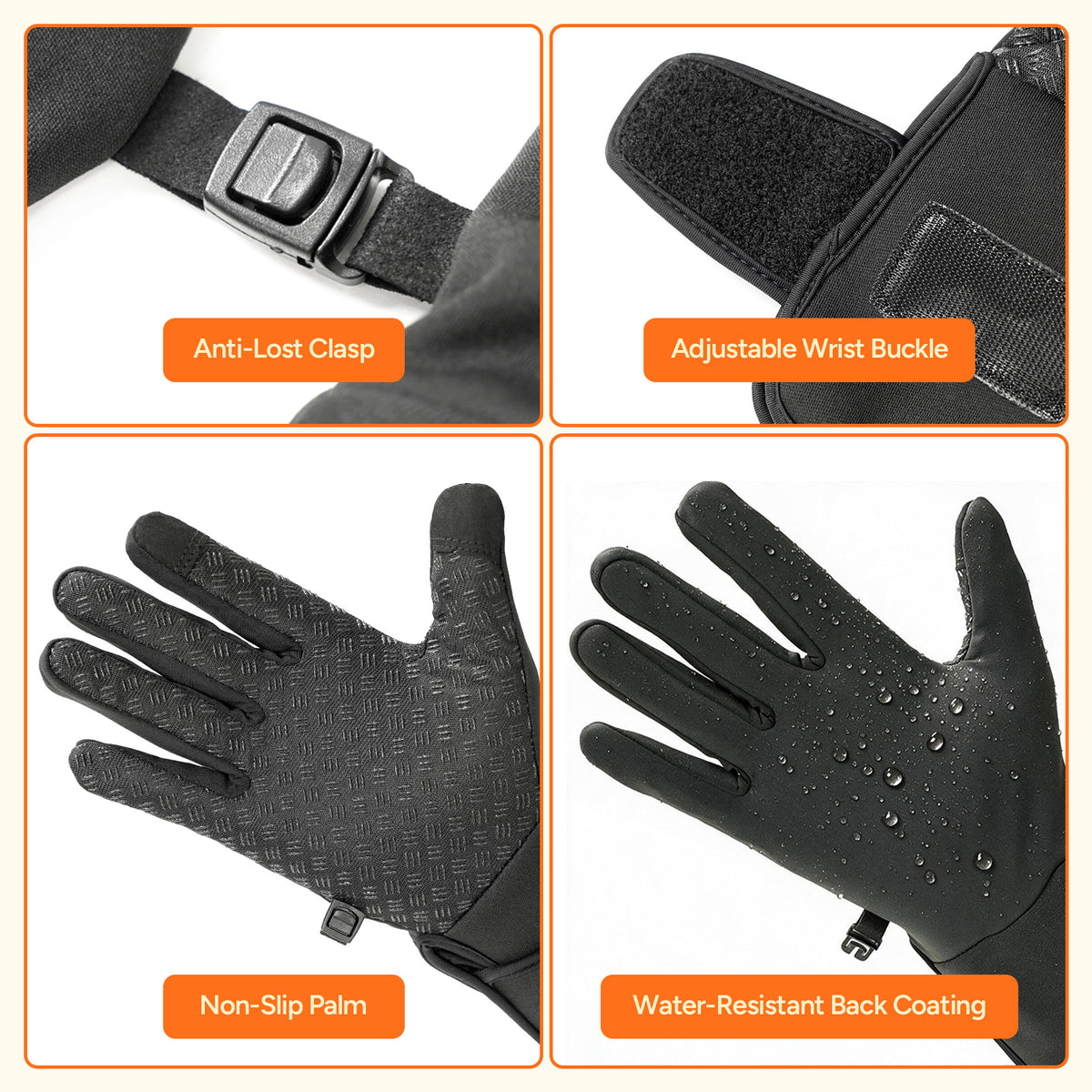 Dr.Prepare Heated Gloves with Dual 7.4V 3000mAh Batteries