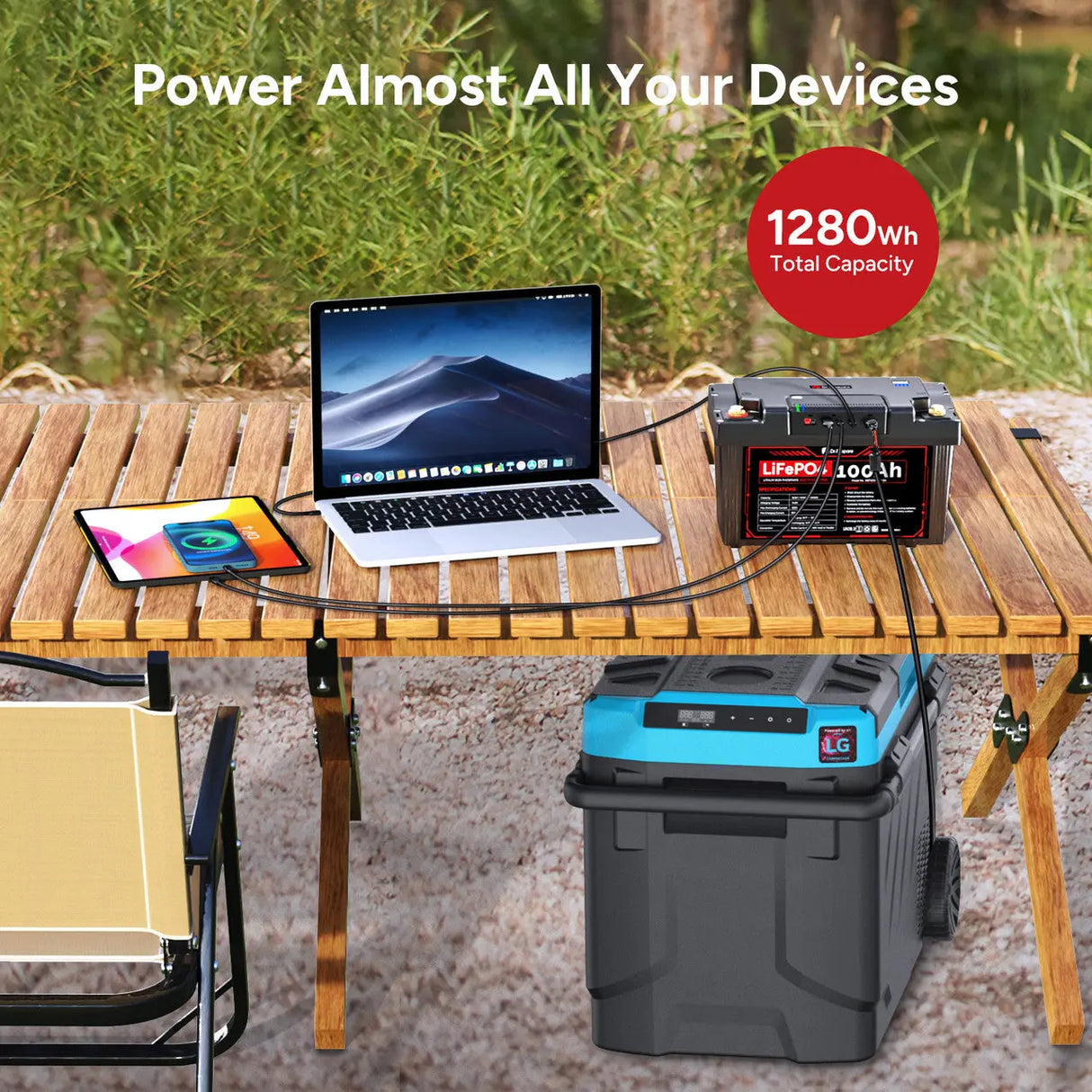 Dr.Prepare 2-in-1 PowerMax LiFePO4 Battery and Portable DC Power Station Renogy