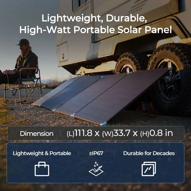 Renogy 400 watt portable solar panel suitcase for rv off grid living