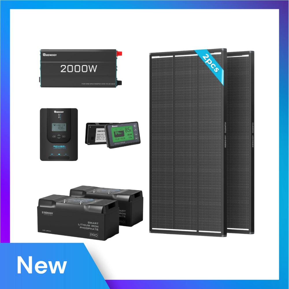 Off-Grid Core Solar Kit 5.12kWh | Optional ShadowFlux 400W/800W Panel