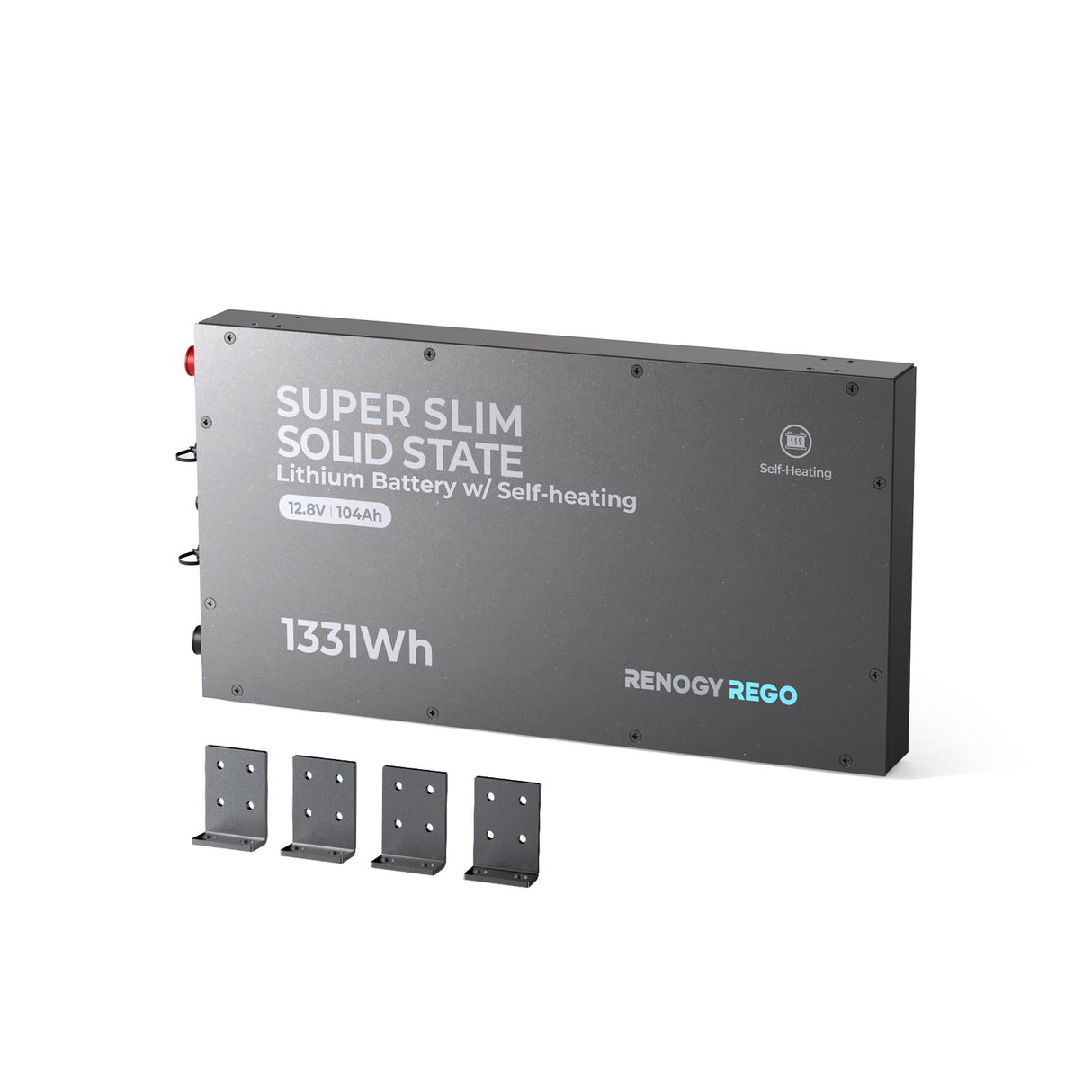 12V 104Ah Super Slim Lithium Iron Phosphate Battery | Rego Series