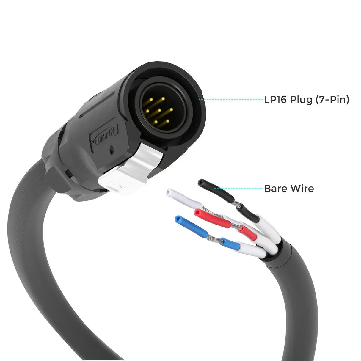 LP16 Plug (7-Pin) to Bare Wire Renogy