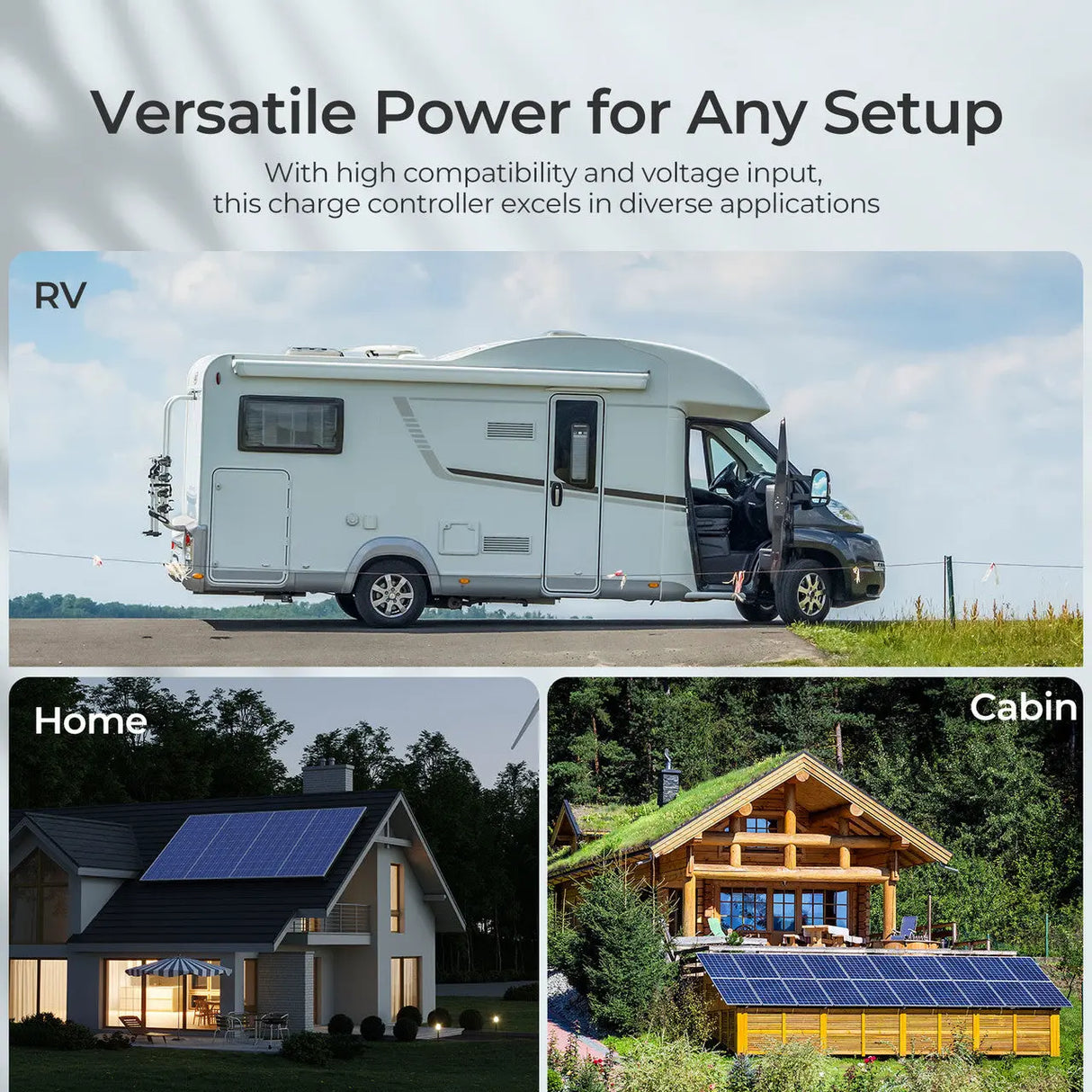 Rover Lite 12V/ 24V/ 36V/ 48V 60A MPPT Solar Charge Controller Renogy_Versatile Power for Any Setup