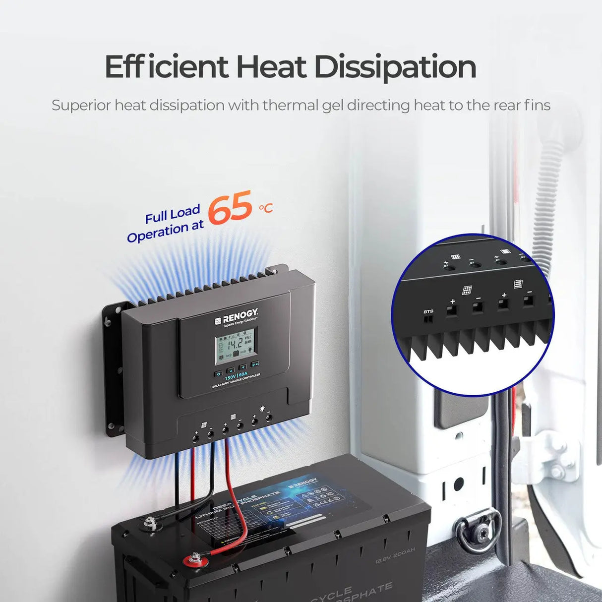 Rover Lite 12V/ 24V/ 36V/ 48V 60A MPPT Solar Charge Controller Renogy