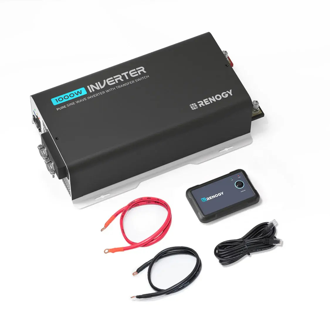 PUH 12V 3000W/2000W/1000W Pure Sine Wave Inverter with UPS Transfer Switch and Built-in Bluetooth Renogy