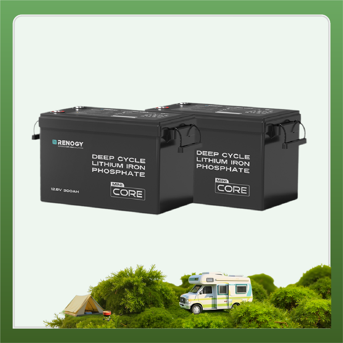 Mini Size 12V 300Ah LiFePO4 Battery w/ Low-Temperature Protection