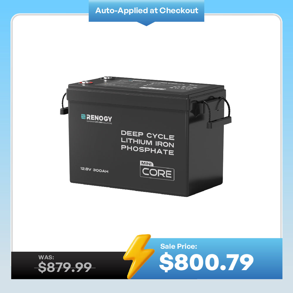 Mini Size 12V 300Ah LiFePO4 Battery w/ Low-Temperature Protection