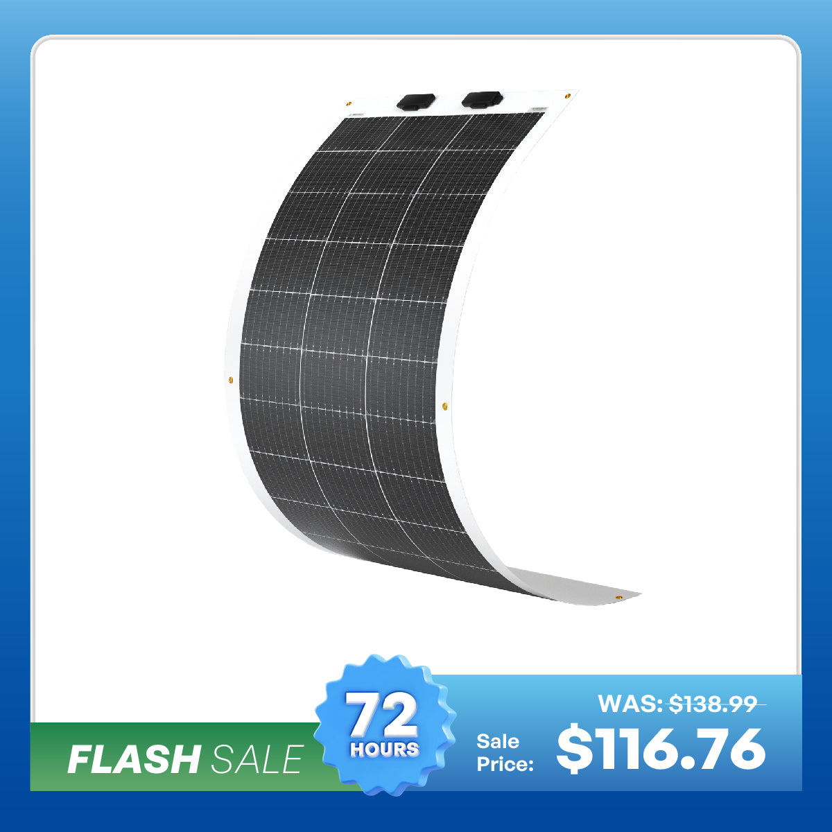 100W Lightweight Flexible Solar Panel