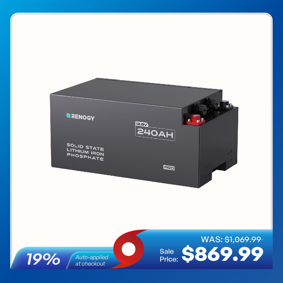 Pro S1 12V 120Ah / 240Ah LiFePO4 Battery