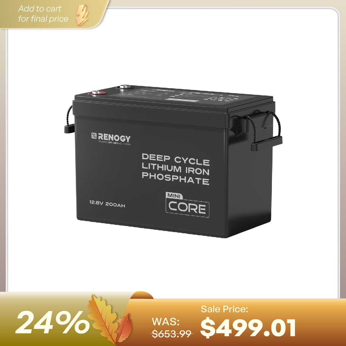 Batería LiFePO4 de tamaño mini 12V 200Ah con protección contra baja temperatura