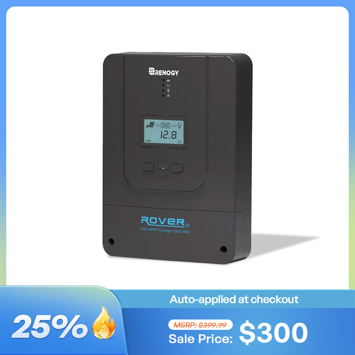 Rover 60 Amp MPPT Solar Charge Controller | Renogy Solar | Renogy US