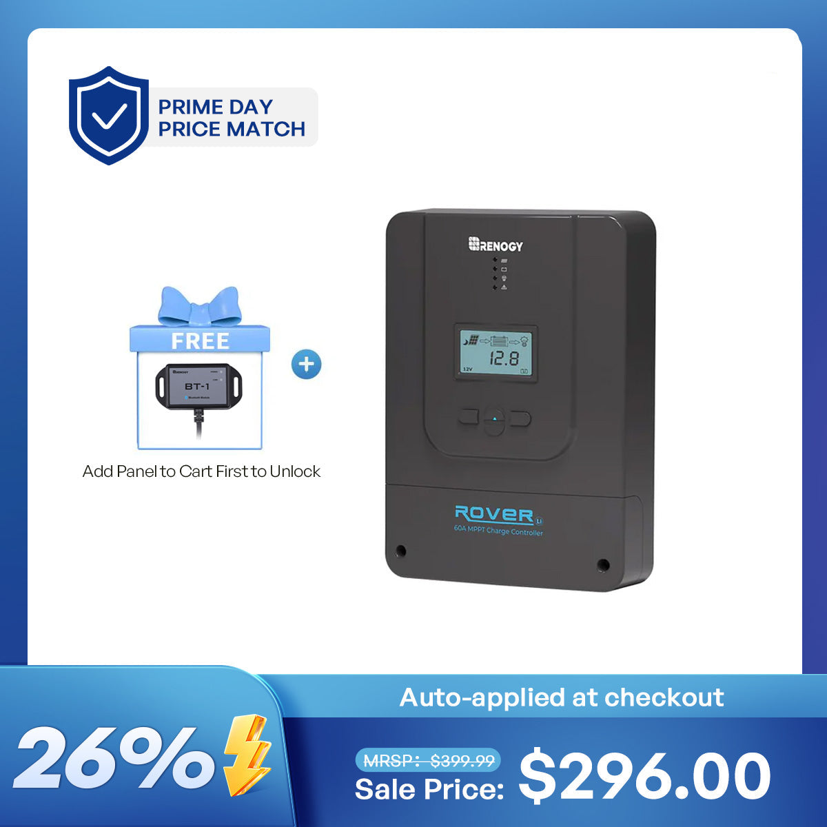 Renogy Rover 60 Amp MPPT Solar Charge Controller