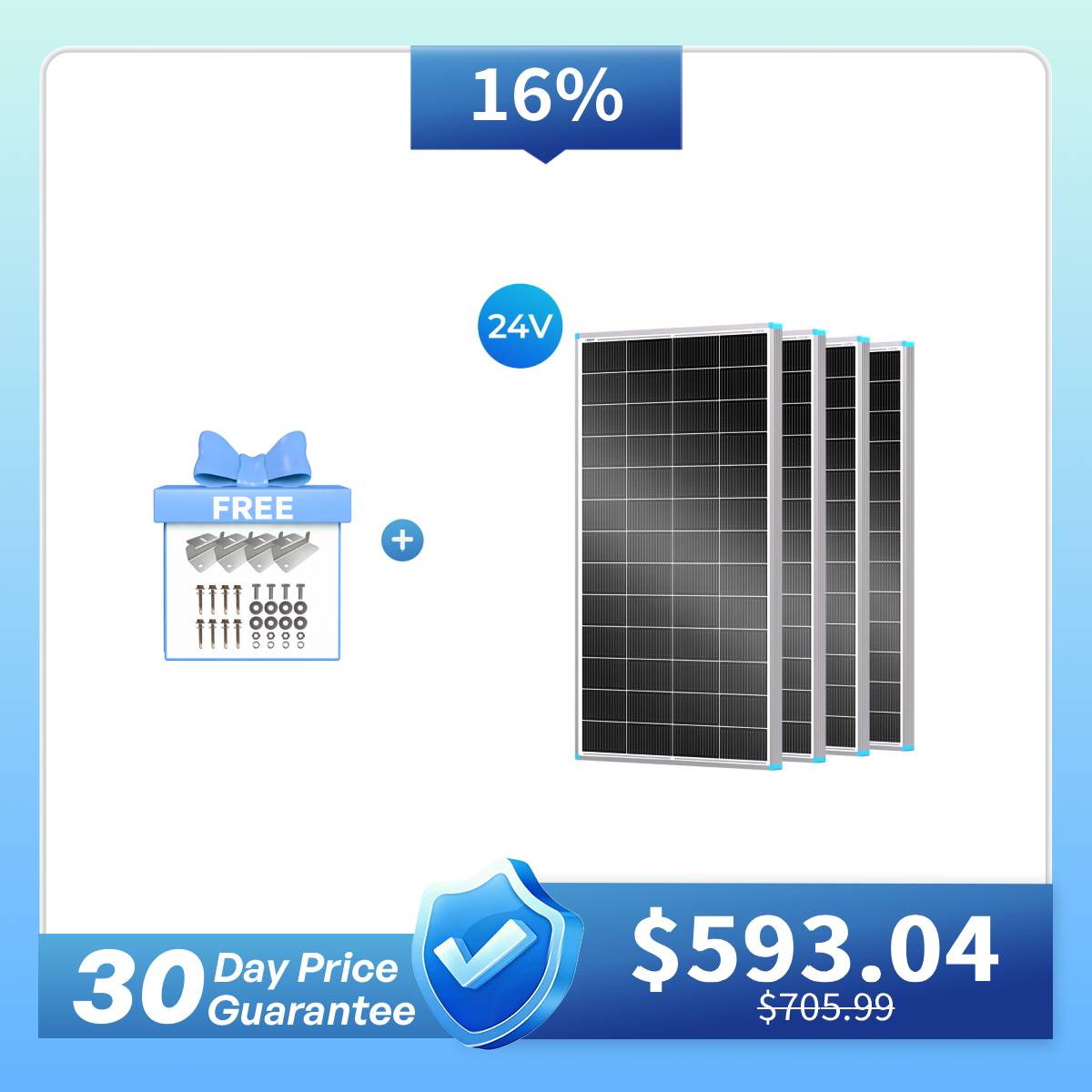 100/175/200W N-Type Solar Panel