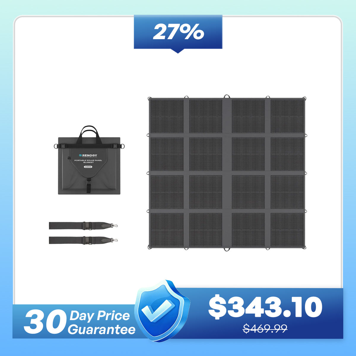 400W N-Type Portable Solar Panel Blanket