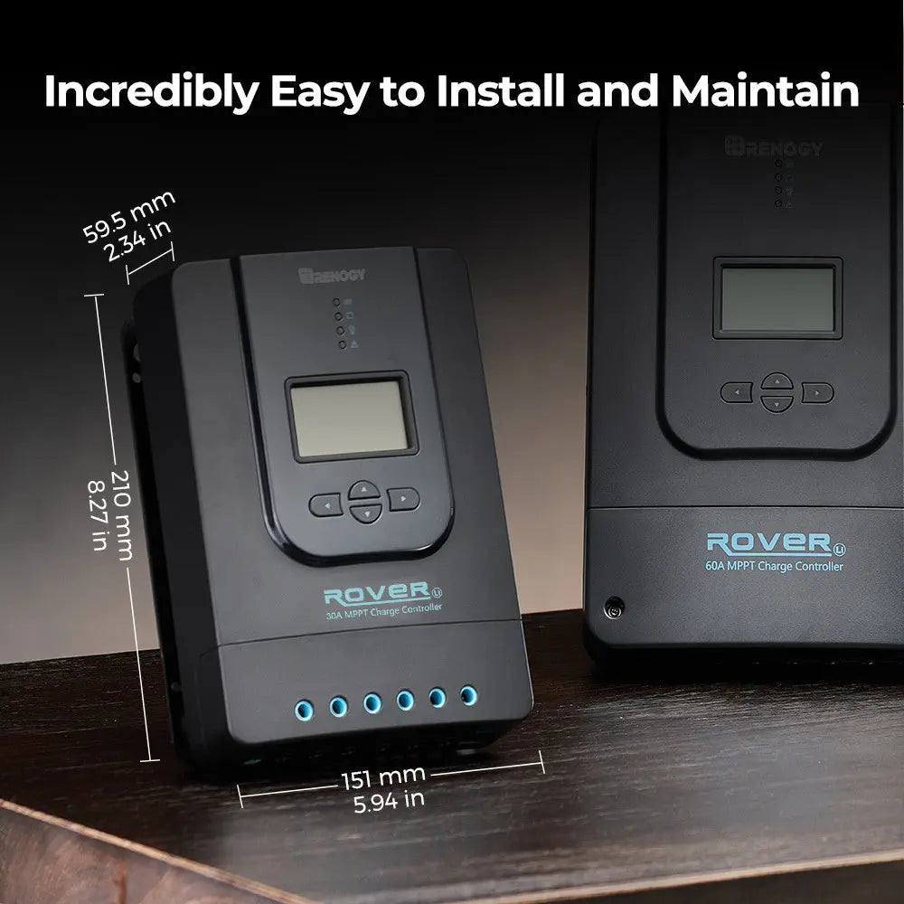 Rover Li 30 Amp MPPT Solar Charge Controller w/ Renogy ONE Core Renogy
