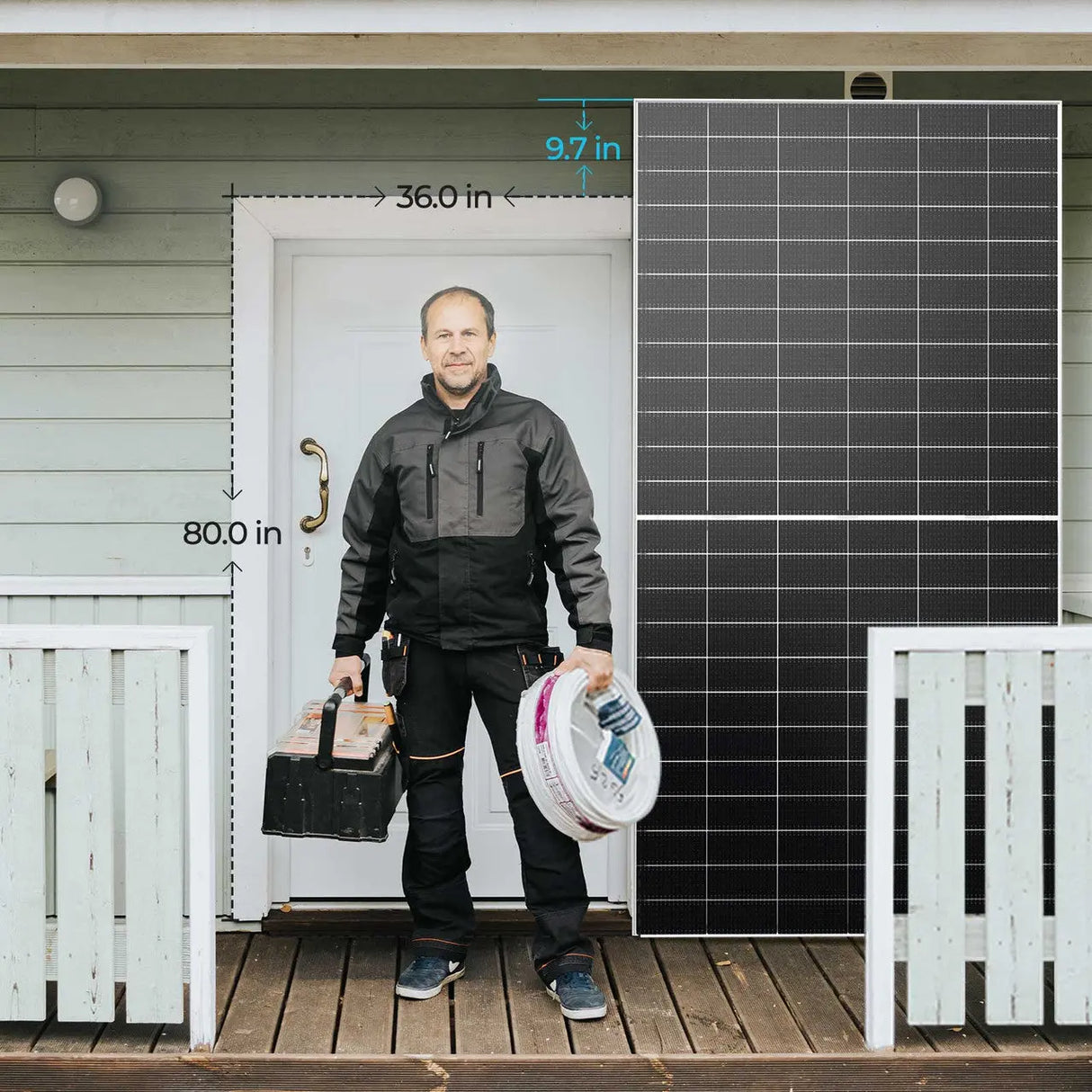 N-Type Bifacial 2PCS 590W Monocrystalline Solar Panel Renogy