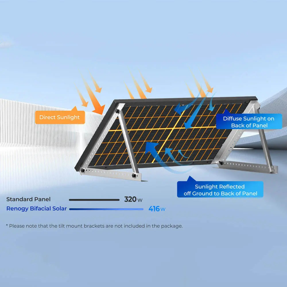 Bifacial 320W Monocrystalline Solar Panel Renogy