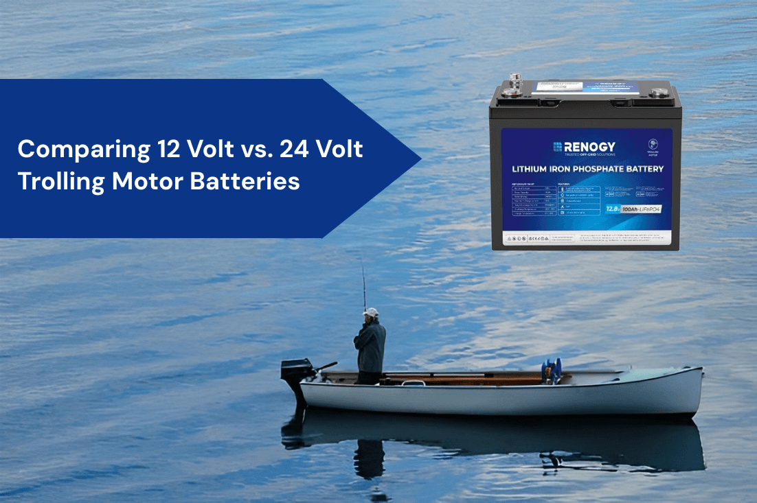 difference between 12v and 24v trolling motor