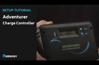 Adventurer Li 30A PWM Flush Mount Charge Controller w/ LCD Display Setup