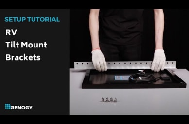 Renogy RV Tilt Mount Brackets Setup