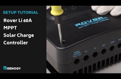 Renogy Rover 60A MPPT Solar Charge Controller Setup