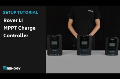 Rover Li MPPT Charge Controller Setup